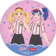 Hoshimiya Aikatsu! & Kiriya Aoi Big metal badge Stand "Strawberry! 10th STORY ~ STARWAY for the future ~ ×ROUND1" Collaboration Pack Special Bonus latter half