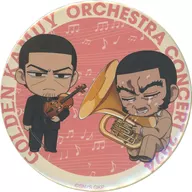 "GOLDEN KAMUY Orchestra Concert' 24" by Sgt. Tsukishima and Genjiro Tanigaki, Chibikyara Big metal badge