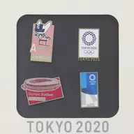 Logo (Athletics) pin badge set "Tokyo Olympics / Paralympics"