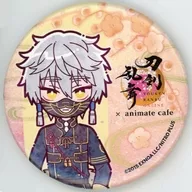 Nakigitsune kneeling metal badge with mount "Tsurugi Ranmai -ONLINE - 10th anniversary first ×animatecafe"