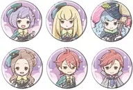 6-Type Set "Story of a Girl Who Could Not Become a metal badge Wizard 02. Graphic Art Illustration"