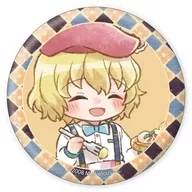 Lean "metal badge Rune Factory 2 03. Retro Cafe ver. Retro Art Illustration"