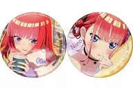 Nakano Nino metal badge Set (2 Pieces Set) "Ichiban KUJI The Quintessential Quintuplets * ~ Sharing Warmth ~" O Prize