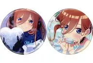 Nakano Miku metal badge Set (2-piece set) "Ichiban KUJI The Quintessential Quintuplets * ~ Sharing Warmth ~" O Prize