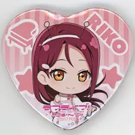 Nashigo Sakurauchi "Love Live! Sunshine! Fair in Gamers Heart Type metal badge 01 / Space Ver. (Mini Character Illustrated)"