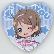 Yo Watanabe "Love Live! Sunshine! Fair in Gamers Heart Type metal badge 01 / Space ver. (Mini Character Illustration)"