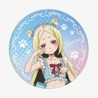 Morino Korisu metal badge D-6 Prize for "KUJI Hikido Magical Girl Longing for Everyone's Meow ♪ Online KUJI"