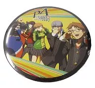 Gathering (6 people) Extra-large metal badge "Persona 4 The ANIMATION in Namco Namja town" Jeunesse Galapon Prize