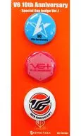 V6 10 th Anniversary Special Can badge Vol.1(徽章)
