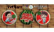 El Castillo de Aoba Nishi High School metal badge Set (3 pcs set) "Ani Demarquía Haikyu!!! Summer is the Best Festival!" D-1 Award