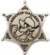 Sheriff goofy Badge (Silver) "Disney" Tokyo Disneyland Limited Western Land Shooting Gallery Prize