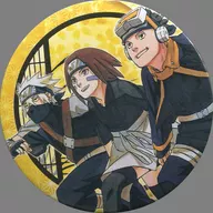 HATAKE HATAKE KAKASHI, NO HARARIN & OBITO "THE ANNIVERSARY OF THE COMPLETION OF THE SERIES, Masashi Kishimoto NARUTO - UZUMAKI NARUTO EXHIBITION COLLECTION metal badge"