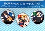 [A la carte] yumiko, Michiru y Mako metal badge 3 set "C88 Grisaia no Meikyuu : Akio Watanabe, Artworks 3 -LE EDEN DE LA GRISAIA - (metal badge 3 set)"
