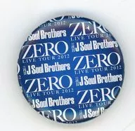 The third generation J Soul Brothers (Live Logo / Background : Blue / White) 0 metal badge "The third generation J Soul Brothers LIVE TOUR 2012 0 ～ ZERO ～"