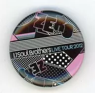 The third generation J Soul Brothers (background : black / dot) 0 metal badge "The third generation J Soul Brothers LIVE TOUR 2012 zero ～ zero ～"