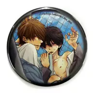 Choonta and Takahito's Ao metal badge "Drama CD Dakaretai Otoko 1-i ni Odosarete Imasu. 2 & 3" Animate and Livre Mail Order Linked Purchase benefits