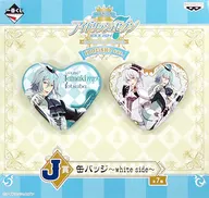 Four leaf Rings / Sogo Osaka & four leaf Rings (Whole Body) metal badge ~ white side ~ (2-piece Set) "Ichiban KUJI IDOLiSH7 ~ IDOLiSH7 vs Trigger ~ IDOLiSH7ver." J Award