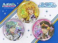 Shinomiya Natsuki & Kurusu Sho & Bifu Ai Hologram metal badge (3 sets) "Uta no Prince-sama" MAREAL LOVE LEGEND STAR "Lawson limited