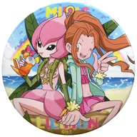 Tachikawa Mimi & Lilimon "Digimon Adventure THE REAL WORLD Dodeka metal badge 4 th Edition"