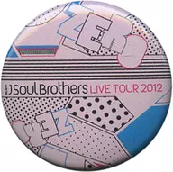 The third generation J Soul Brothers (background : pink / dot) ZERO metal badge "The third generation J Soul Brothers LIVE TOUR 2012 0 ～ ZERO ～"