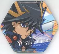 Yu-Gi-Oh! 5D's metal badge "Ichiban Cafe Yu-Gi-Oh! Series ~ Legend Duel ~" Drink Order Bonus