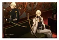 Higekiri & Hizamaru "Kasateki Sword Ranmai Square metal badge Collection 6th edition"