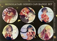 集合 缶バッジ6個セット 「＜物語＞シリーズ」 きゃらぐまホワイトグッズ