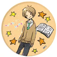 オレンジ 「ひねくれチェイサー 缶バッジ グラフアートデザイン」