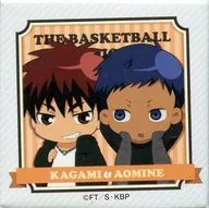 "Kuroko no Basket Character Pop Store Square metal badge" hikami Taiga & Seiho Daiki