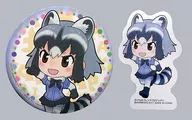 アライグマ 缶バッジ きゅんキャラいらすとれーしょんず 「一番くじ けものフレンズ～にばん!～」 G賞