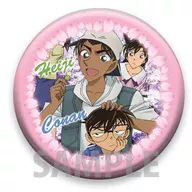 "CASE CLOSED metal badge Collection Vol. 2" by Conan, Heiji and Ran