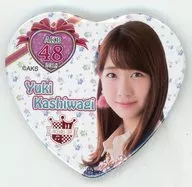 Yuki Kashiwagi Heart Type metal badge (2018 VD) AKB48 CAFE & SHOP Limited