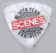 B'z Pick Badge (Silver) "B'z 30th Year Exhibition" SCENES "1988-2018" Gacha Gacha Prize
