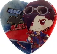Sosuke Maki "Sega Collaboration café band Let's Go! Kiradoru Heart Shaped metal badge A"