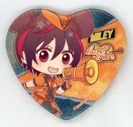 Mily "SEGA COLLABORATION CAFE BAND LET'S GO! KIRODORU HEART-SHAPED metal badge B"