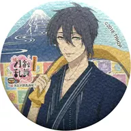 Mikazuki Munechika (isshin ver.)' Zoku TOUKEN RANBU HANAMARU × Oedo Onsen Monogatari - Zoku, Ooedo-Onsen-Monogatari Expedition - Trading Japanese-style metal badge (the second unit)'