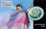 Gundam 35 th Anniversary : Anniversary Pins 「 Mobile Suit Gundam 」 Mobile Suit Gundam Exhibition THE ART OF GUNDAM only