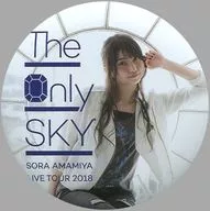 Sora Amamiya (White Jacket / Sitting) metal badge "LAWSON presents Sora Amamiya Live Tour 2018" The Only SKY "Gacha Prize
