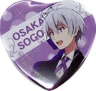 Osaka-Sōgo-Heart-Shaped metal badge "Idolish7 x Depth ★ Asobi CAFE"