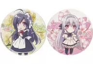 Sakurakoji Luna & Ogura-Asahi metal badge 2-piece set "PS Vita Soft : Moon-to-Be Otome no Saho ~ Hidamari no Hibi ~" Sofmap reservation privilege