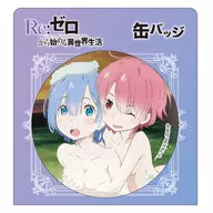 Lamb & Rem metal badge "Re:Zero kara Hajimeru Isekai Seikatsu"