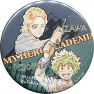 Izuku Midoriya & Aizawa 消太 metal badge 「 MY HERO ACADEMIA × Stationery Cafe 2018 」 collaboration menu order privilege