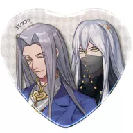 Alleluya / Matthias 「 Otome Yusha ×Theater Cafe & Dining STORIA Trading Heart-shaped metal badge 」