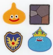 Conjunto de parches bordados de bloques de piedra "Dragon Quest Builders 2 : Shido, el dios de la destrucción, y ×SQUARE ENIX CAFE"