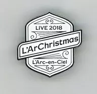 L' Arc - en - Ciel Pins (White x Silver) "LIVE 2018 L' ArChristmas" Gacha Premium