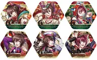 Conjunto de 6 tipos "100 Sleeping Princes and the Kingdom of Dreams Pickup Collection metal badge (Cheshire Cat) Vol. 2"
