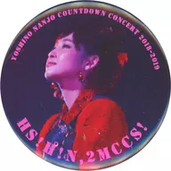 Ai Minamijo (photo / text : pink) Trading metal badge "Ai Minamijo Official Fan Club 『 Gokinjo no Tomo no Kai 』 Presents 『 Heisei Last! First time! Ms. Minamijo is going to a countdown concert toward 2019! 』"