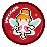 "WORK×WORK metal badge 01"