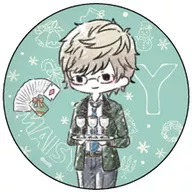 MORISHIGE YUNA "On Air! Graph Art Design metal badge 02. Eeme ☆ Curry & MAISY & drop & Satoshi Araki Christmas Ver."