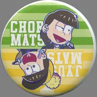 Choro Matsu & Jushimatsu' Egi no Osomatsu san ×COLLABO CAFE HONPO Mini Character metal badge'